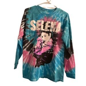 Selena Tie Dye Long Sleeve T-Shirt size Medium NWOT